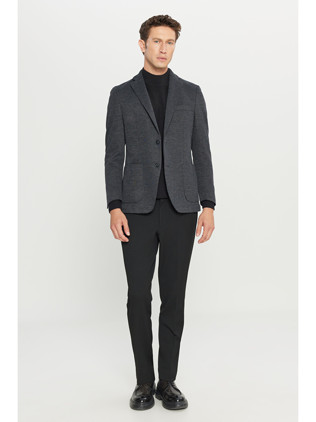 Antrasit Erkek Blazer Ceket-1