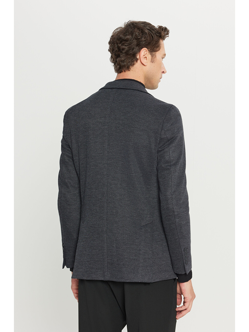 Antrasit Erkek Blazer Ceket-4