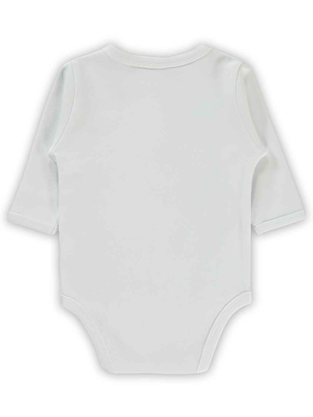 Civil Baby Bebek Kruvaze Yaka Çıtçıtlı Badi 1-6 Ay Beyaz - 2