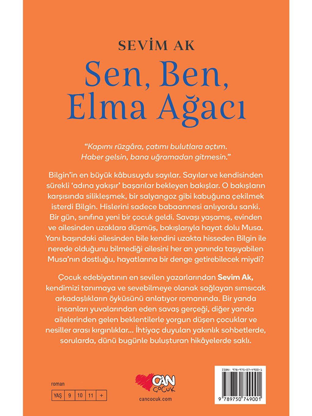 Can Çocuk Yayınları Renksiz Sen, Ben, Elma Ağacı - 2