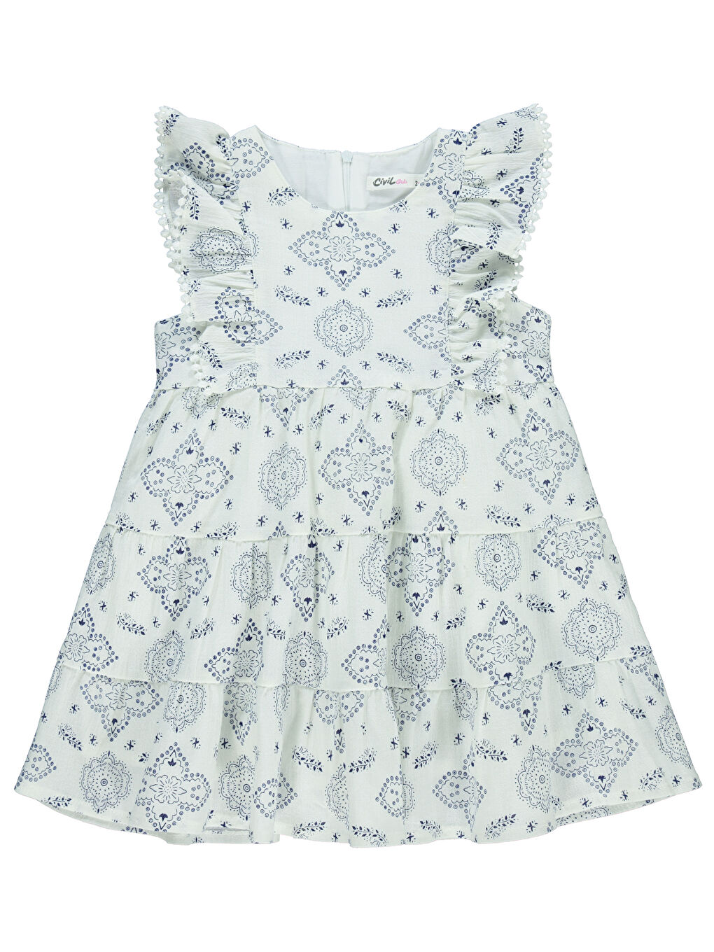 Girls Kız Çocuk Elbise 2-5 Yaş Lacivert-2