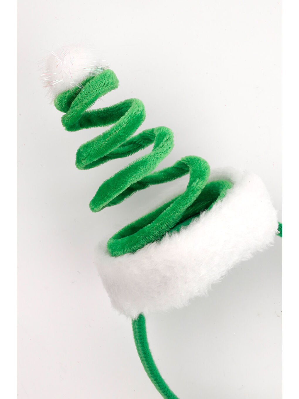 Yeşil Yay Model Ponponlu Kız Çocuk Taç-2