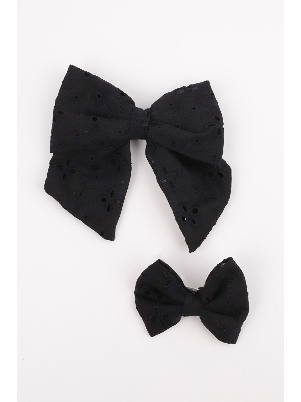 Siyah Fisto Fiyonk Anne Kız Toka Set-1