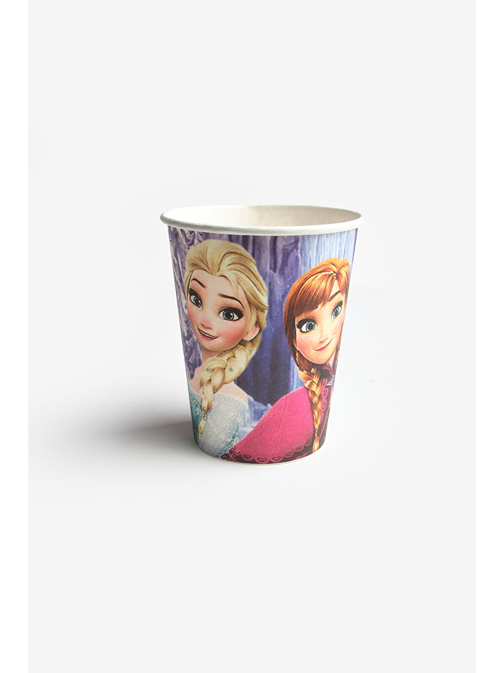 Karışık Çok Renkli Elsa Temalı 8'li Tabak Bardak Set-1