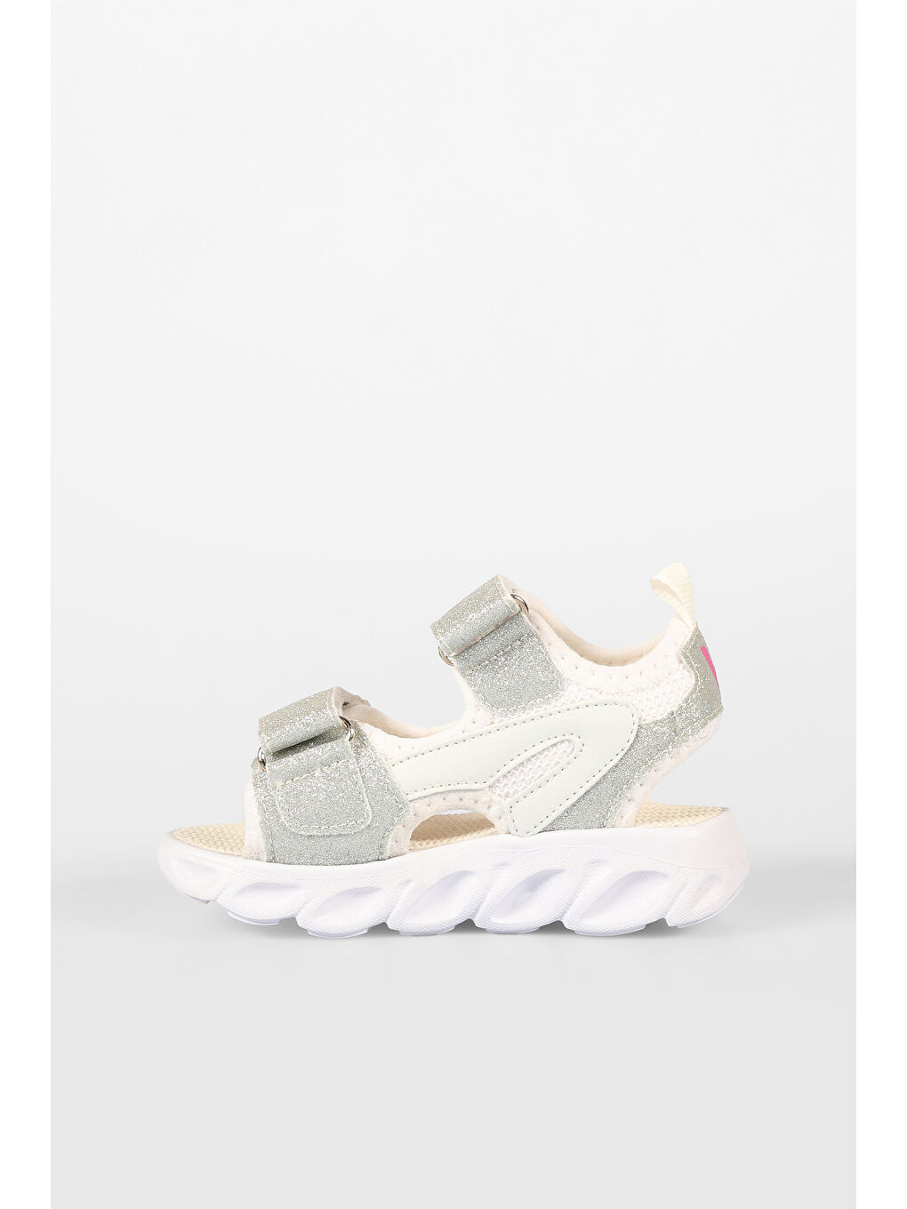 Roy Işıklı Kız Bebek Beyaz Sandalet-1