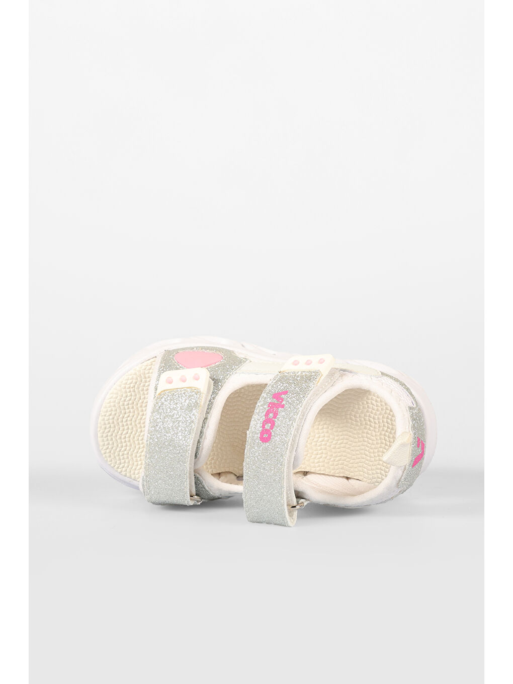 Roy Işıklı Kız Bebek Beyaz Sandalet-5