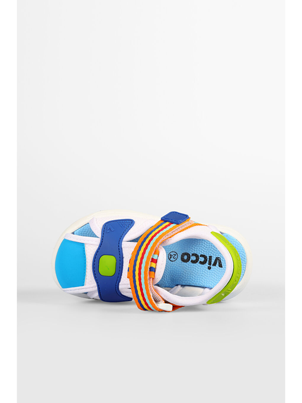 Flow II Hafif Erkek Okul Öncesi Beyaz/Saks Mavi Sandalet-6