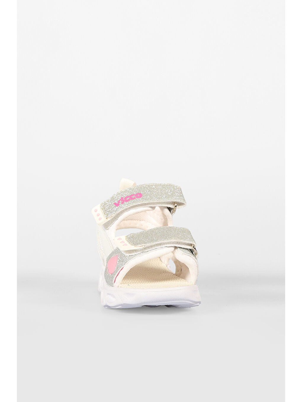 Roy Işıklı Kız Okul Öncesi Beyaz Sandalet-4