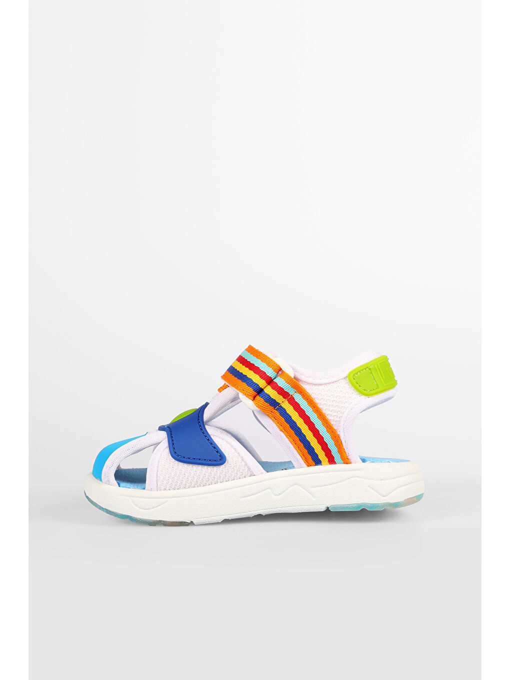 Flow II Hafif Erkek Bebek Beyaz/Saks Mavi Sandalet-1