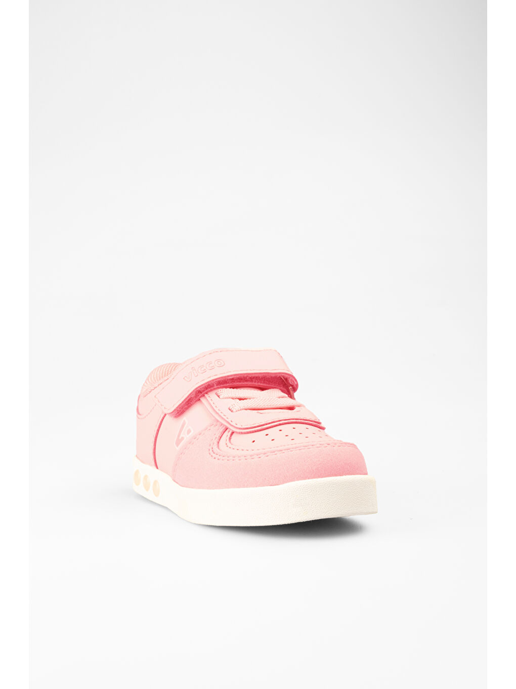 Pembe Sam Işıklı Kız Çocuk Pudra/Pudra Sneaker-3