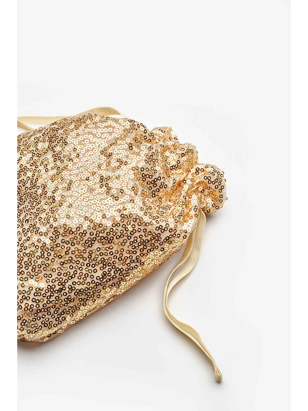 Sarı Altın Pul Payetli Kız Çocuk Çanta-1