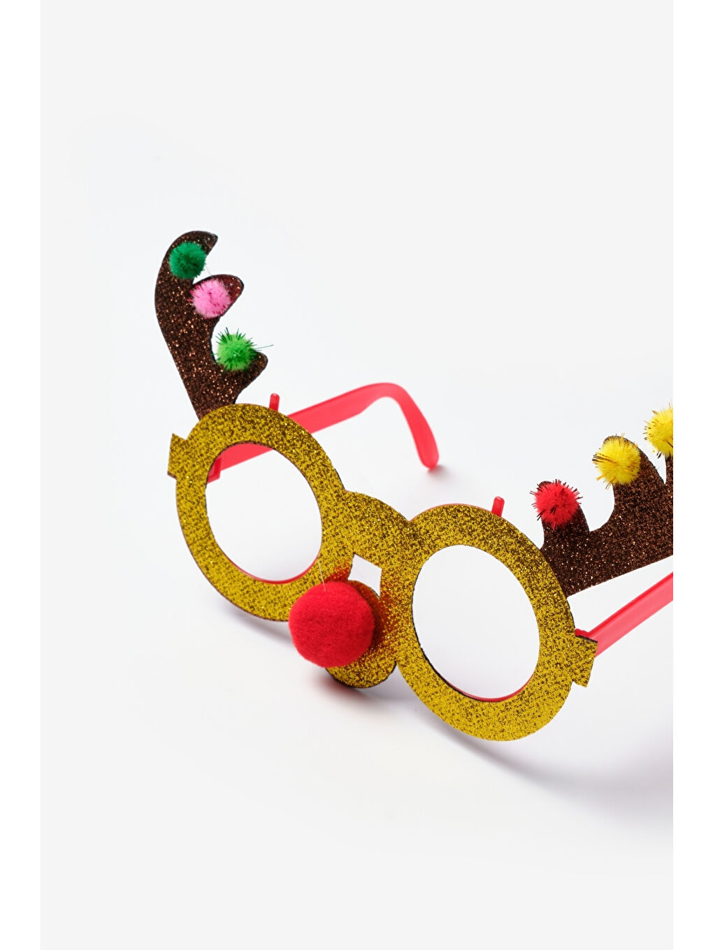 Sarı Ponpon Detaylı Çocuk Yılbaşı Parti Gözlüğü-1