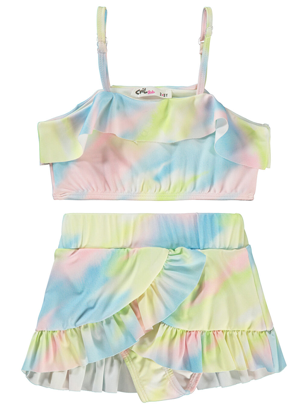 Girls Kız Çocuk Mayo 2-12 Yaş Sarı-2