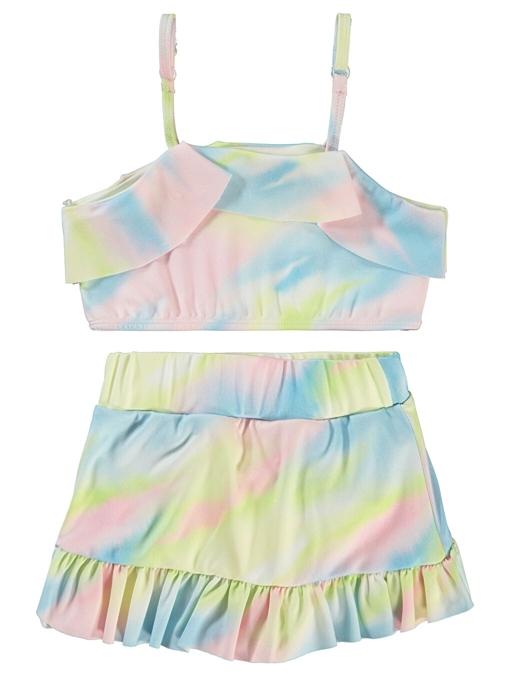 Girls Kız Çocuk Mayo 2-12 Yaş Sarı-3