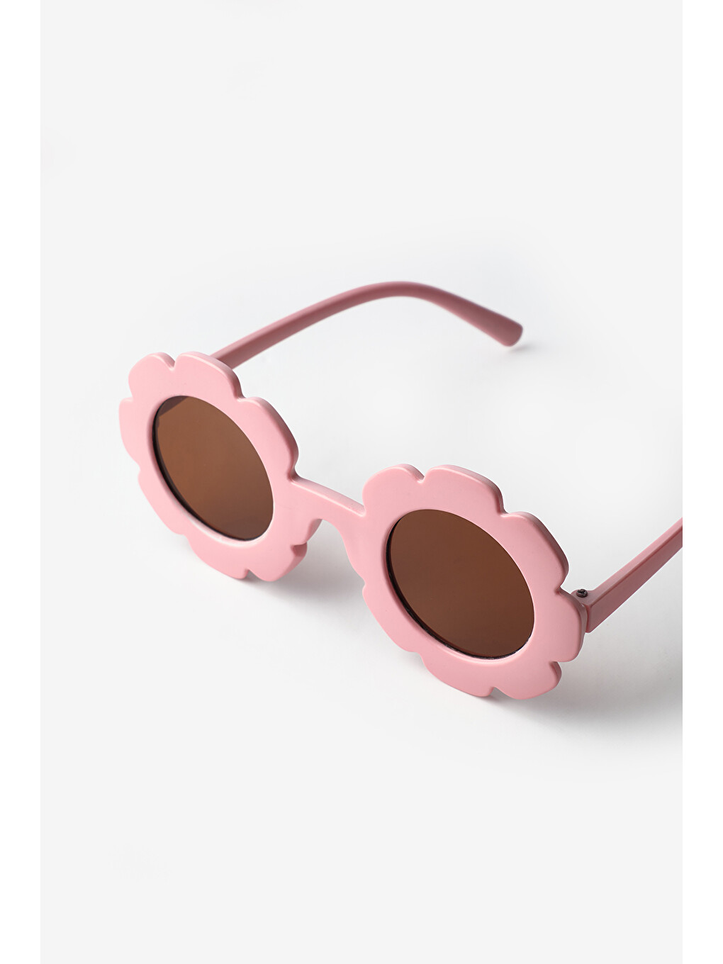 Pembe Pudra Çiçek Model Çocuk Güneş Gözlüğü-2