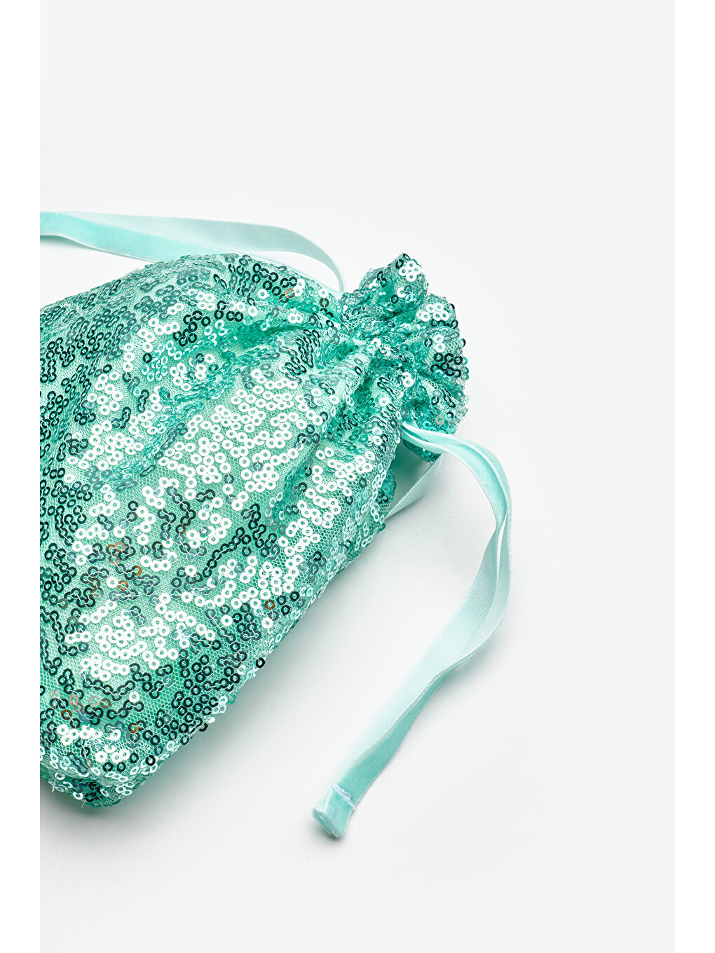 Yeşil Mint Pul Payetli Kız Çocuk Çanta-1