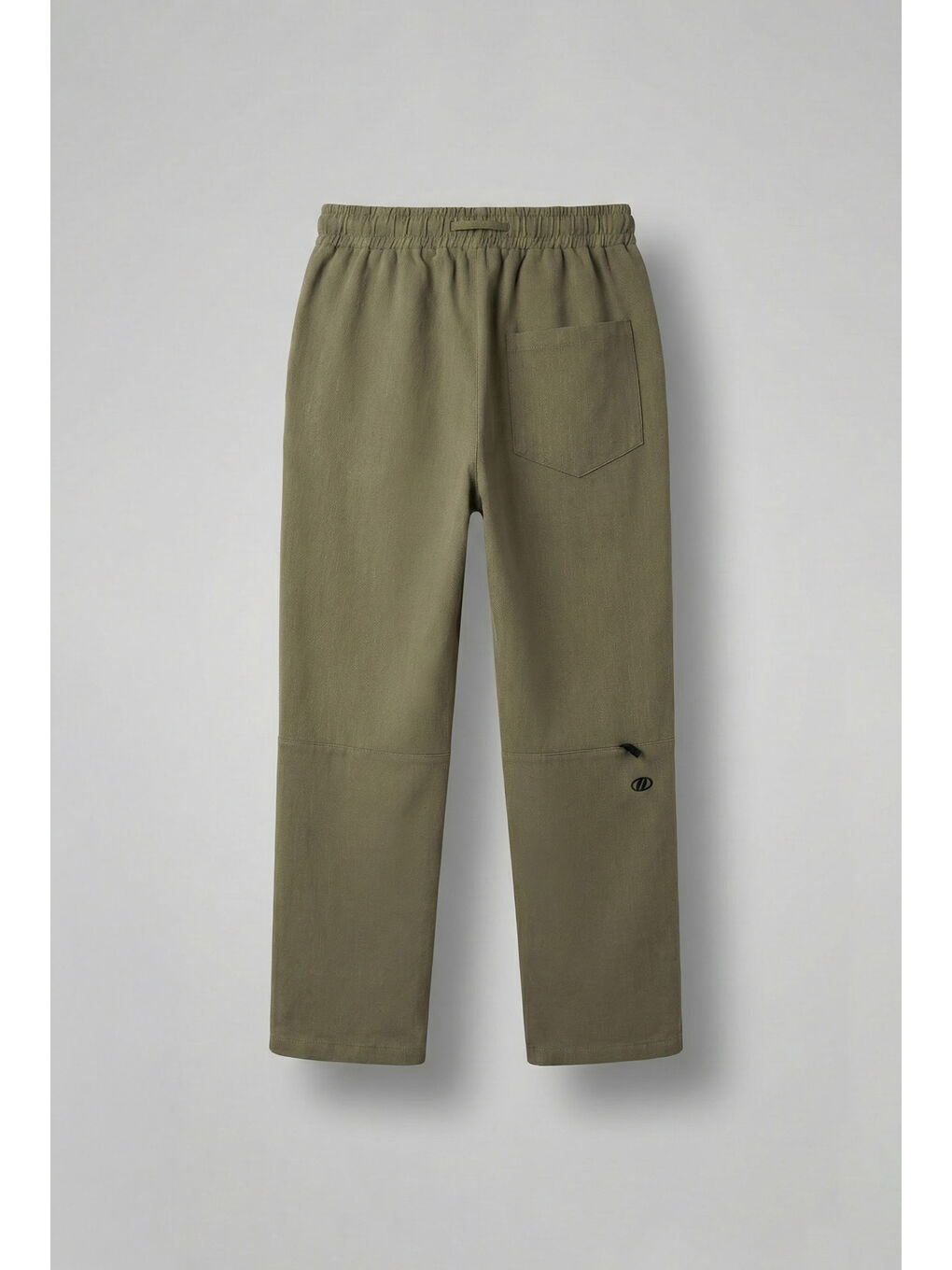 Erkek Baggy Fit Keten Pantolon Haki Yeşil-1