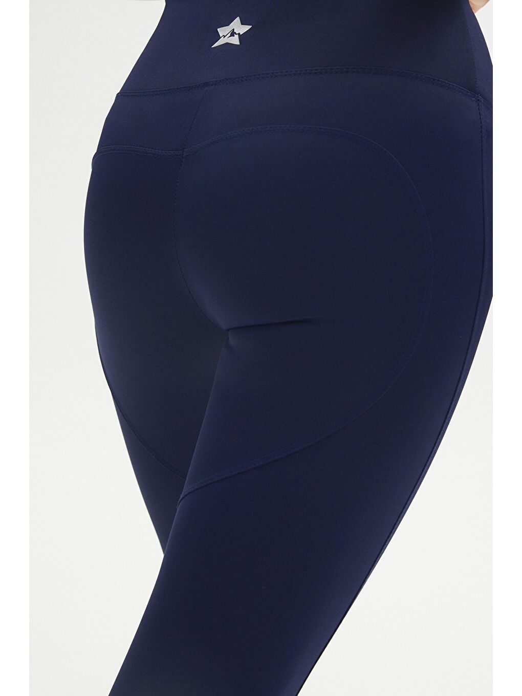 Lacivert Push-Up Özellikli Spor Tayt-3