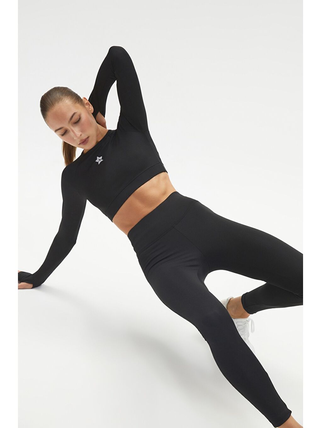Joystar Siyah Push-Up Özellikli Spor Tayt