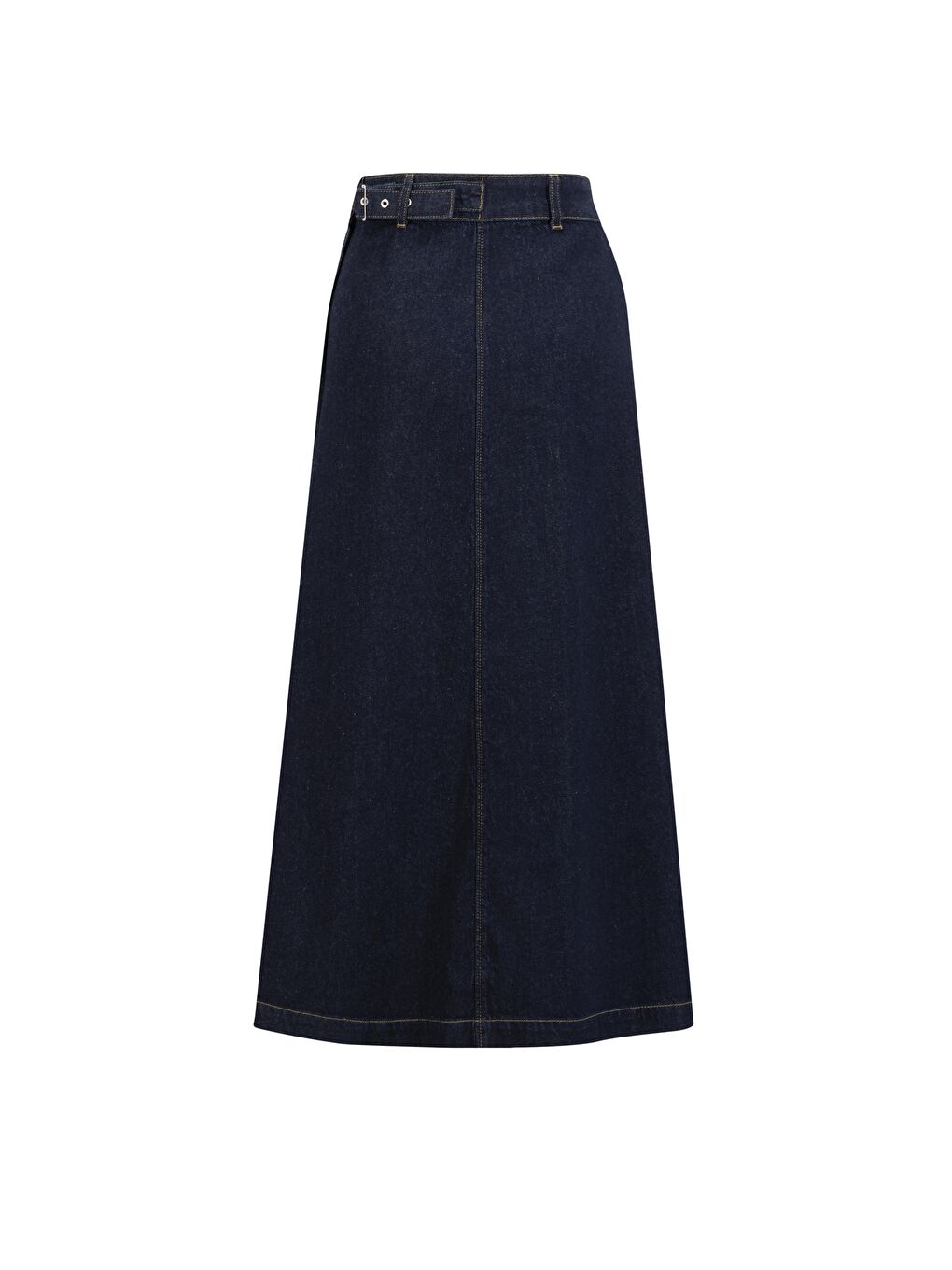 Çapraz Denim Etek 25Yd9126 Koyu Lacivert-4