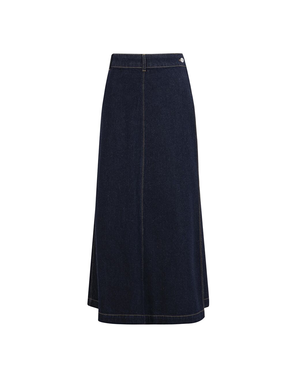 Çapraz Denim Etek 25Yd9126 Koyu Lacivert-5