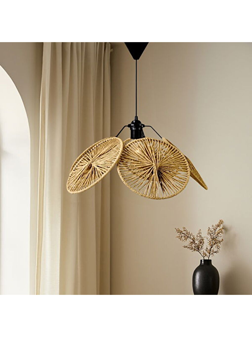 Lighting Krona Sarkıt - Kahverengi - 24x48x48 cm