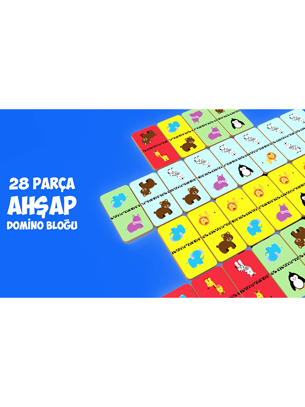 Rossie Ahşap Eşleştirme Oyunu - Domino Game - 2