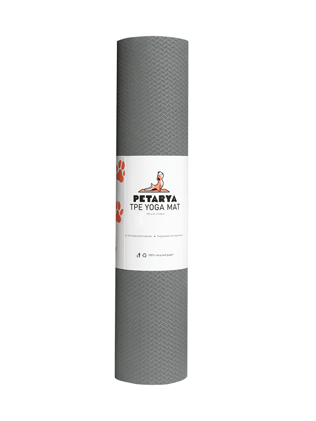 Refresh Serisi Gri 6 Mm Tpe Kaydırmaz Yoga Matı-1