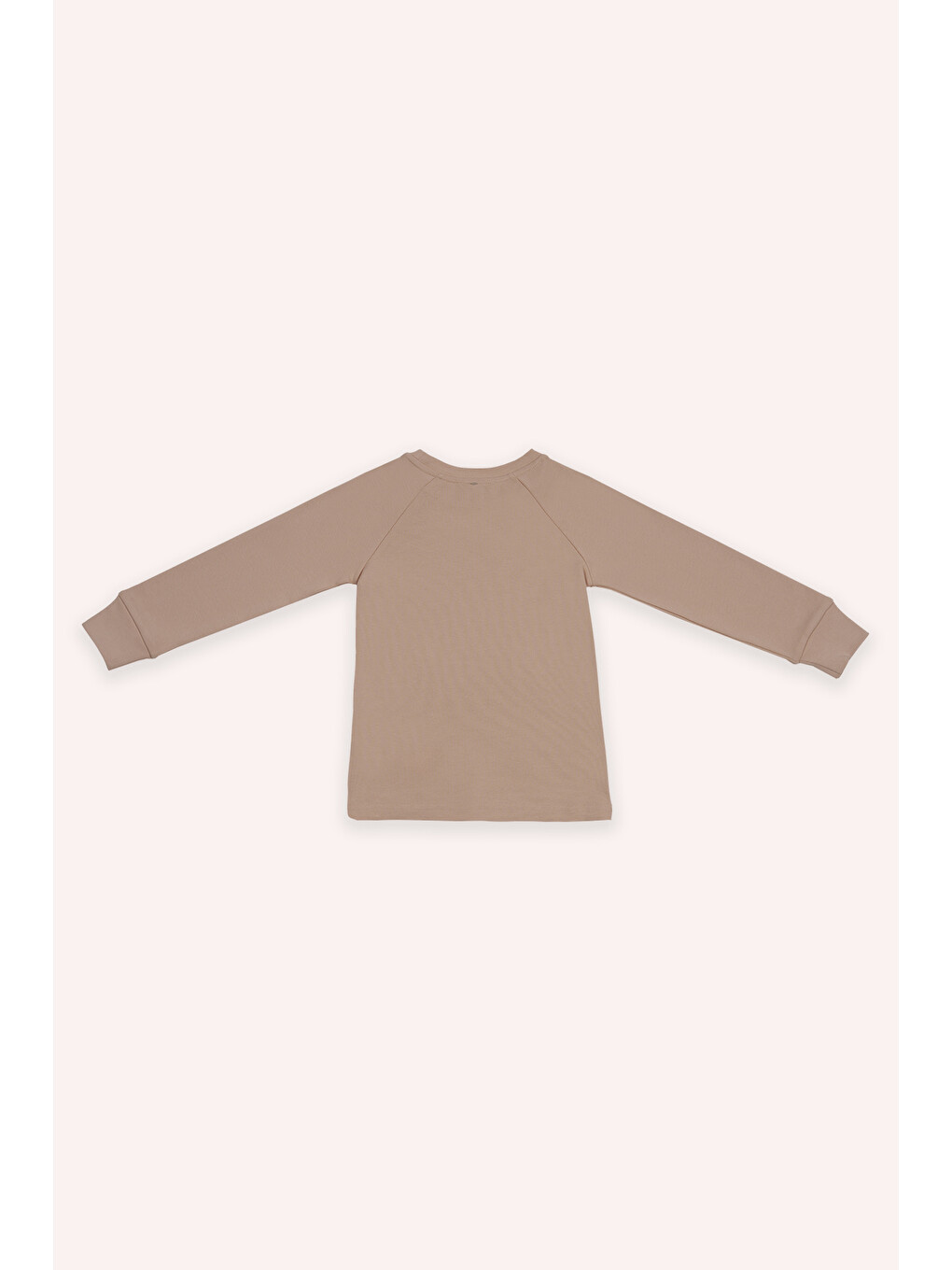 Pembe Kız Çocuk Kedi Baskılı Somon Pijama Takımı-3