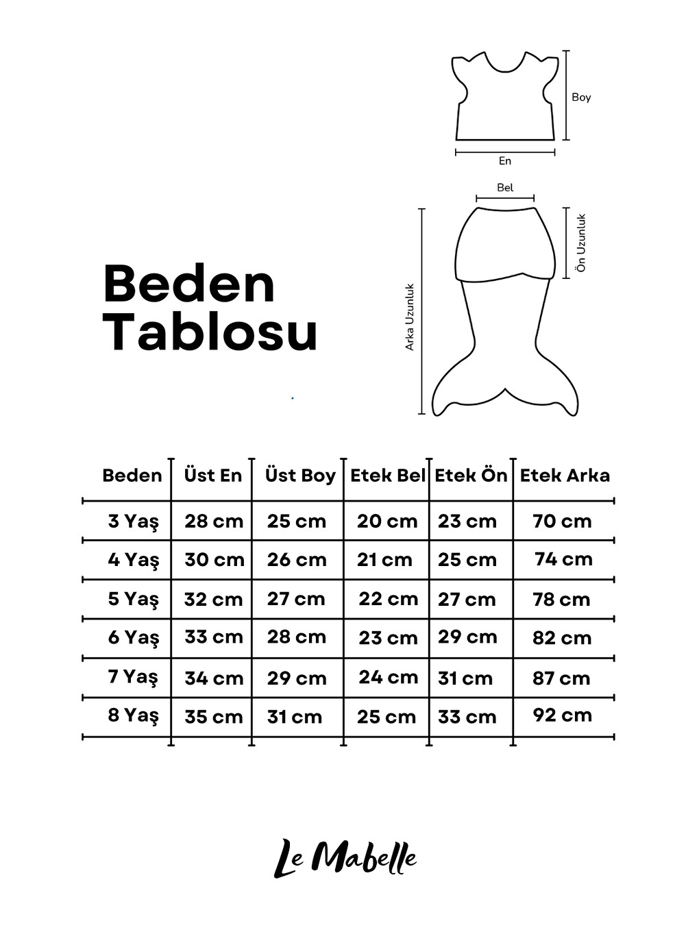 Yeşil Deniz Kızı Etekli Kız Çocuk İkili Takım - Liliana-3