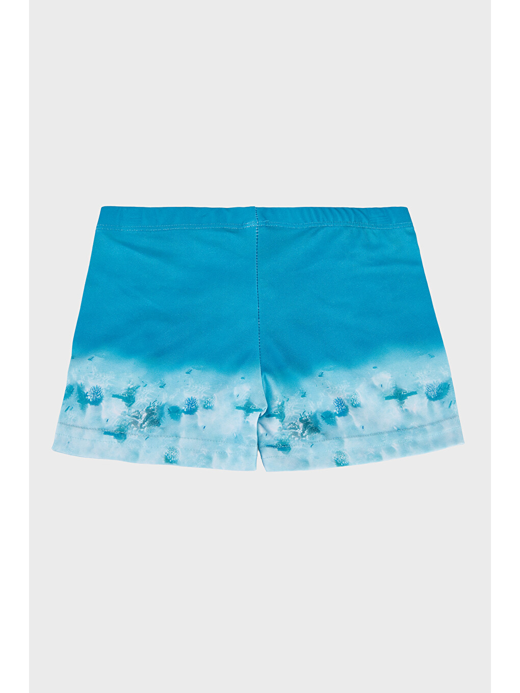 Turkuaz Caretta Desenli Beli Lastikli Boxer Mayo Short SR2632000005-1