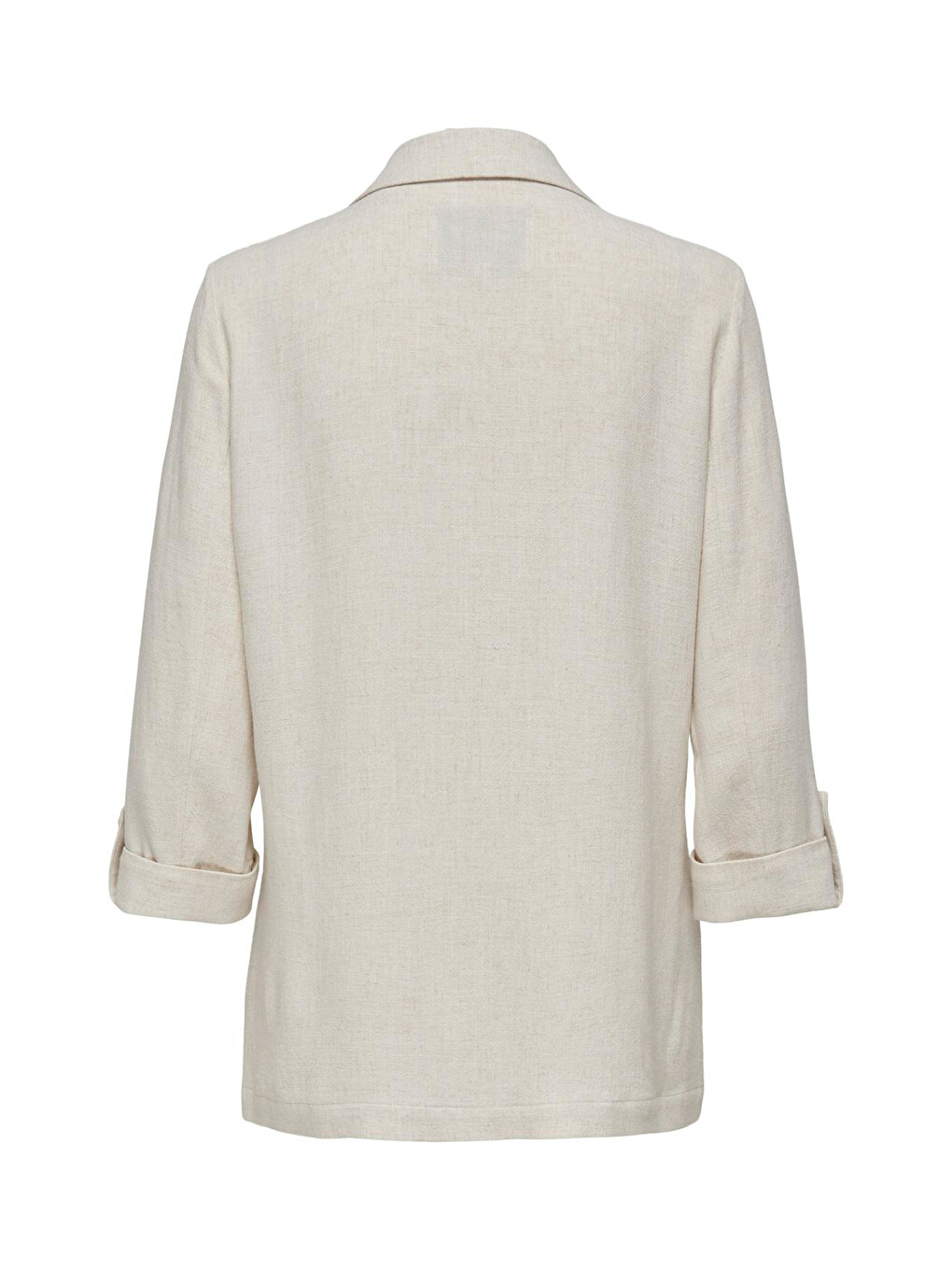 Bej Onlsiesta Keten Karışımlı Loose Fit Blazer Kadın Ceket 15322274-1