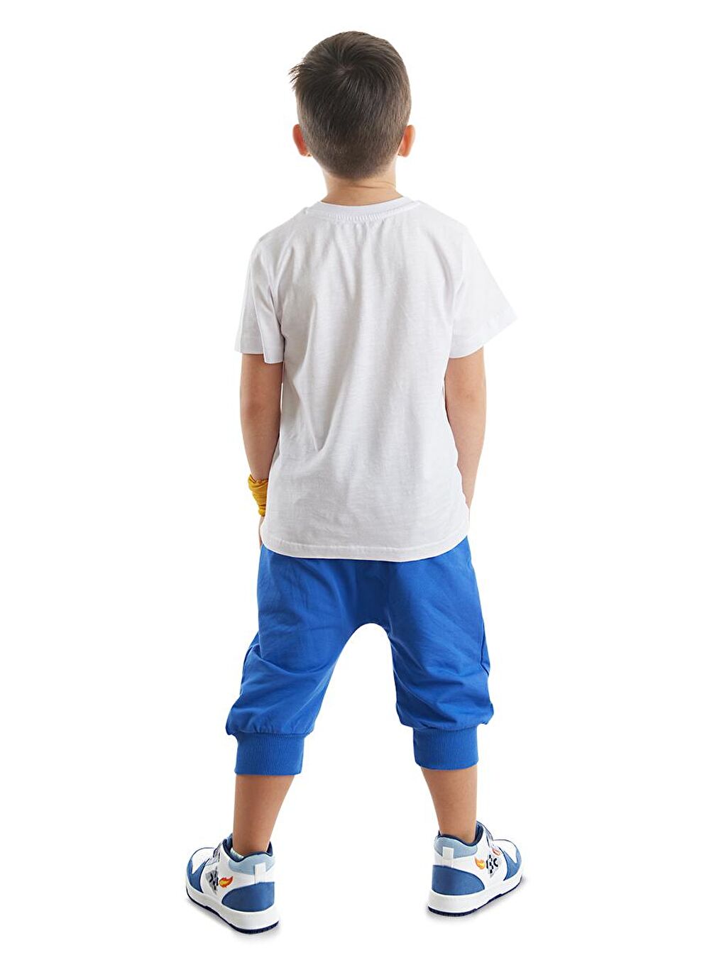 Denokids Karışık Surf Fox Erkek Çocuk T-shirt Kapri Şort Takım - 1