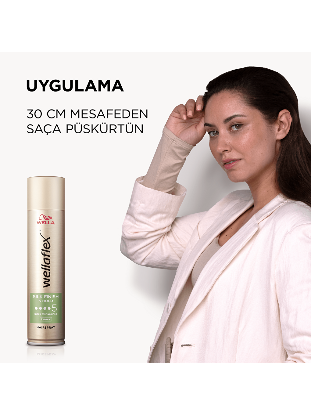 Wellaflex Silk Finish & Hold İpeksi Bitiş Ve Tutuş Sağlayan Saç Spreyi Ultra Strong Hold - 250 Ml-3