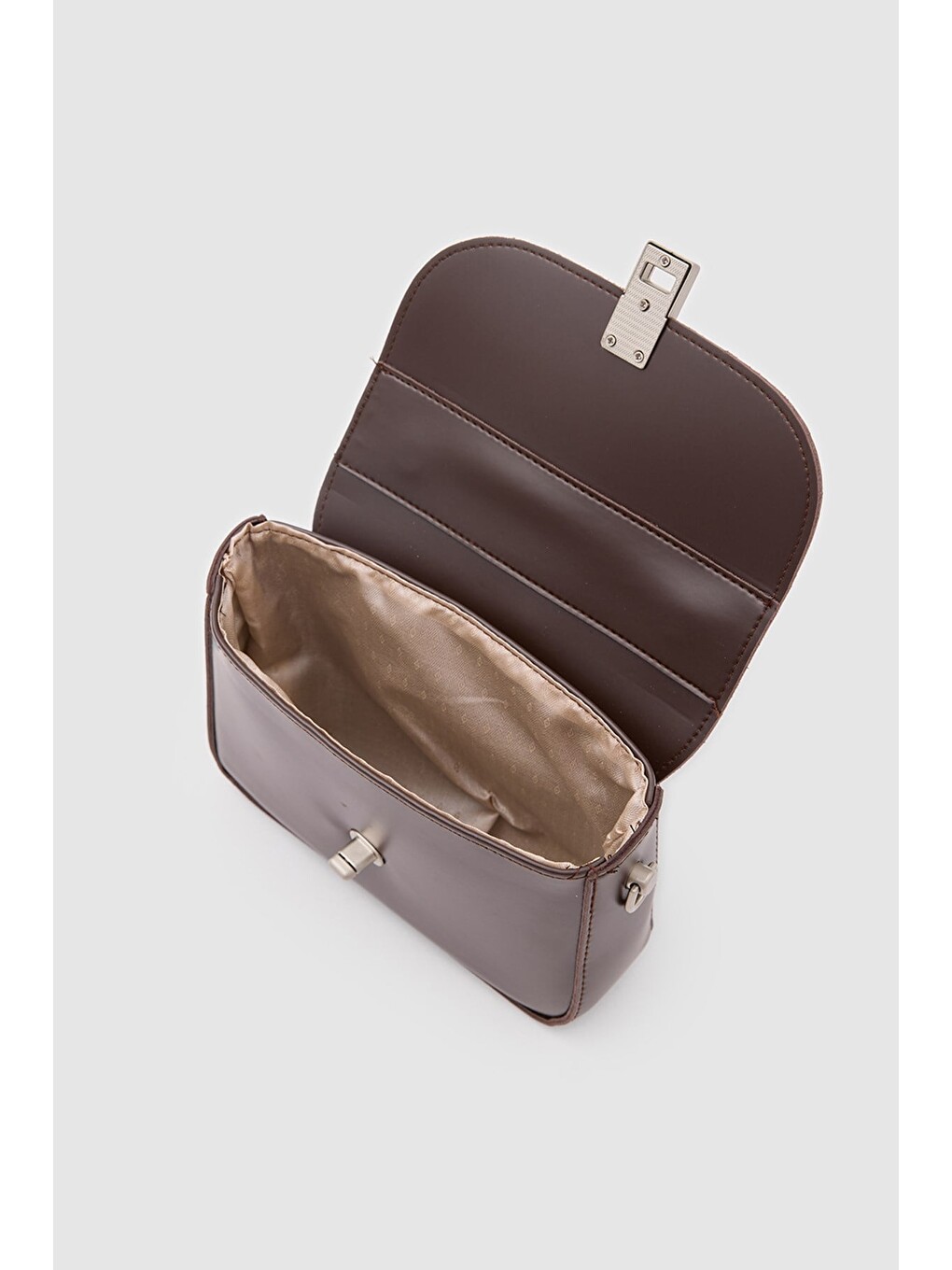 Kahverengi Cobble Small Çapraz Çanta Kahve-7
