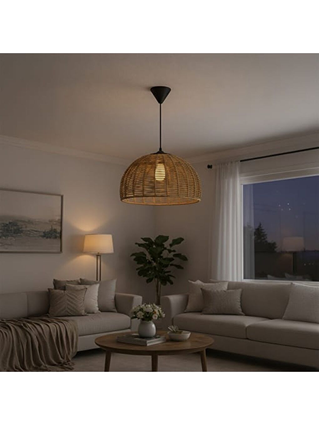 Lighting Gilja Sarkıt - Kahverengi - 20x35x35 cm-4