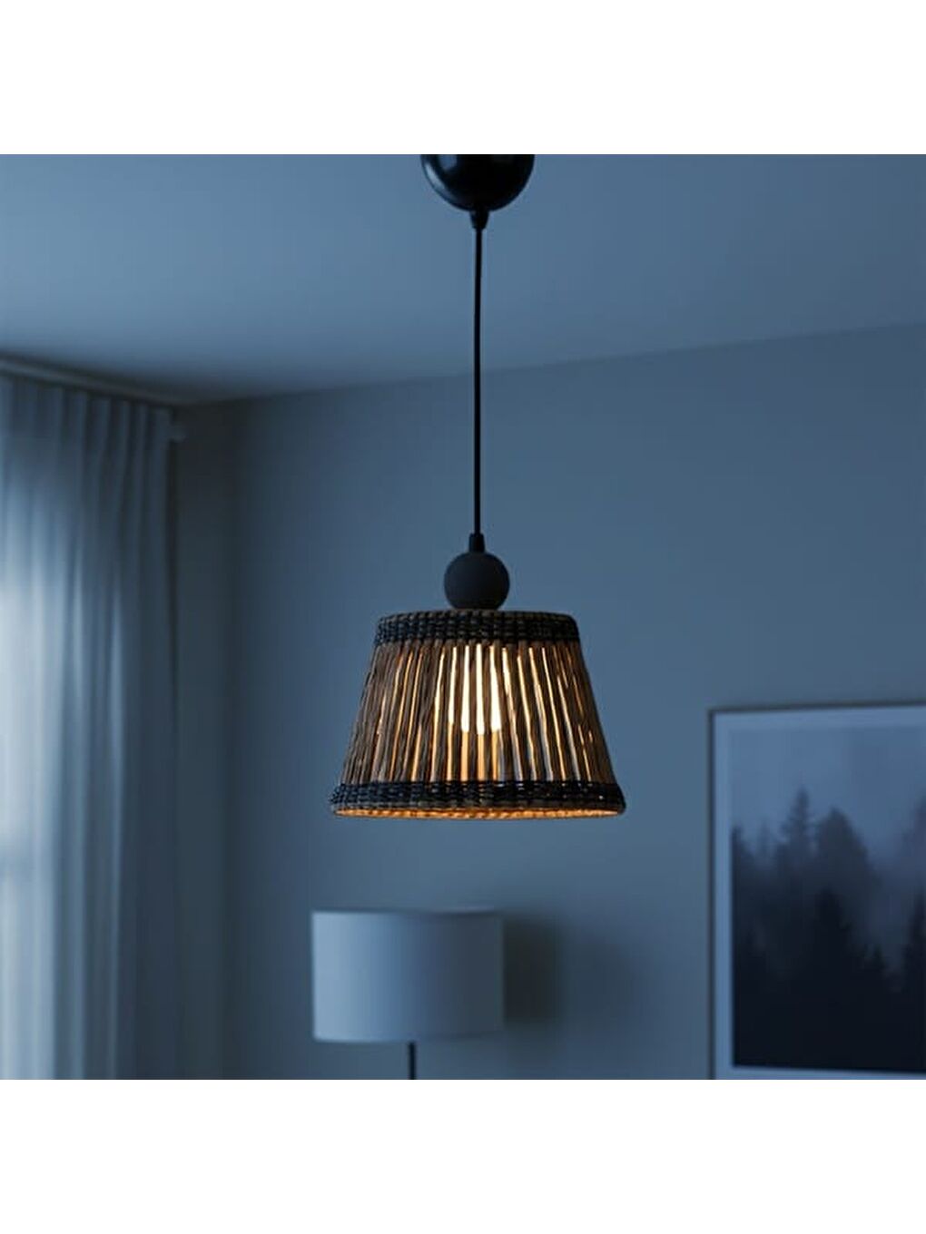 Sable Handmade Avize - Kahverengi / Antrasit - 20x30x30 cm-5