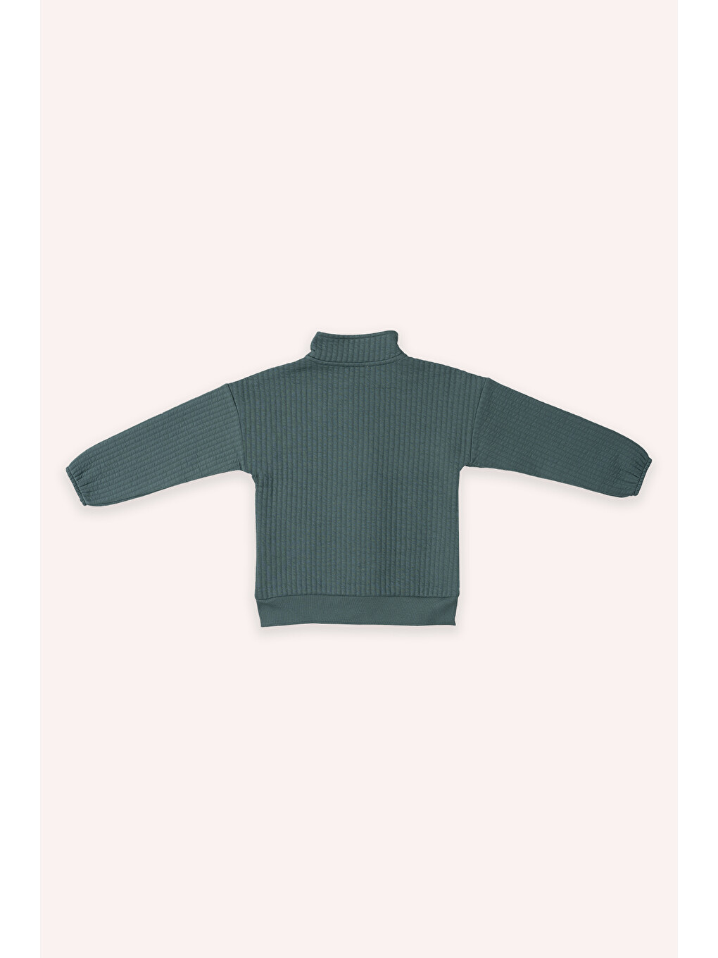 Erkek Çocuk Fermuarlı Yeşil Sweatshirt-1