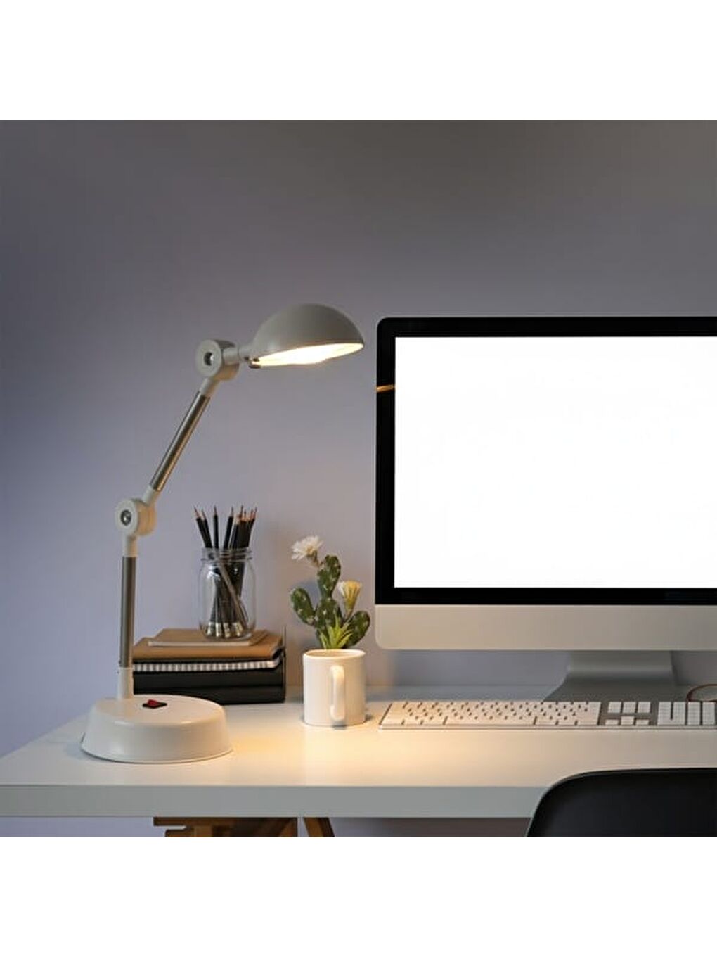 Ledli Masa Lambası - Beyaz-4