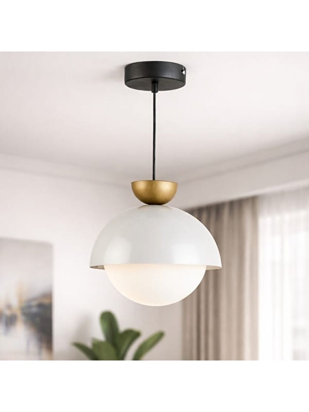 Colart Metal Sarkıt - Beyaz / Krem - 90 cm