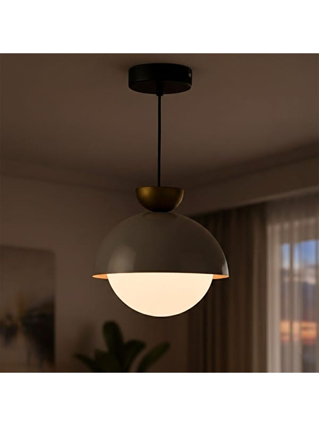 Colart Metal Sarkıt - Beyaz / Krem - 90 cm-6