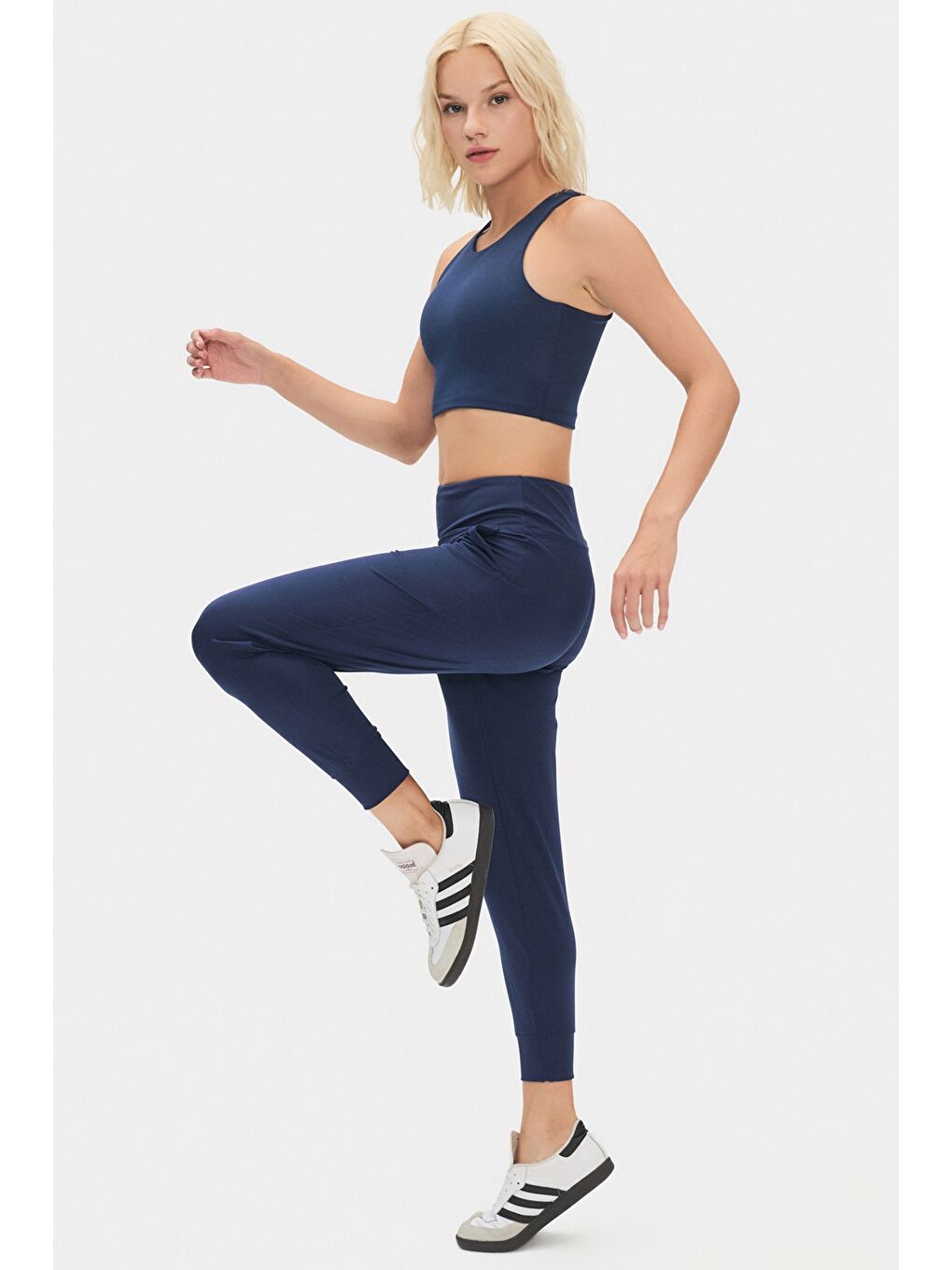 Joystar Lacivert Kadın Exclusive Yüksek Bel Jogger Eşofman Altı - 1
