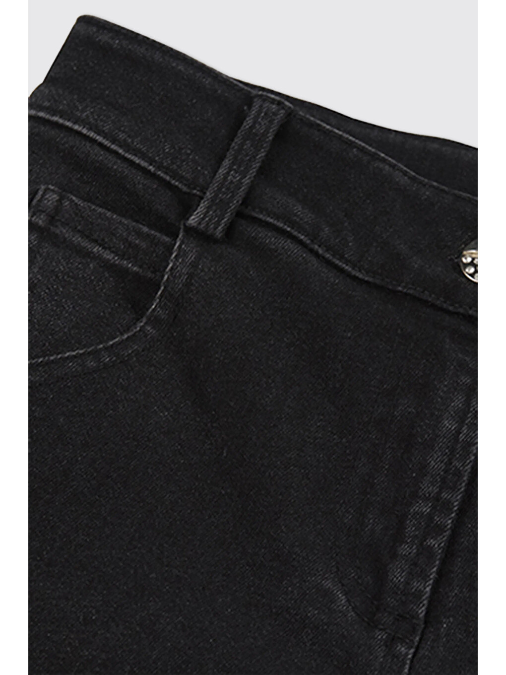 Kız Çocuk Siyah Jean Pantolon-6