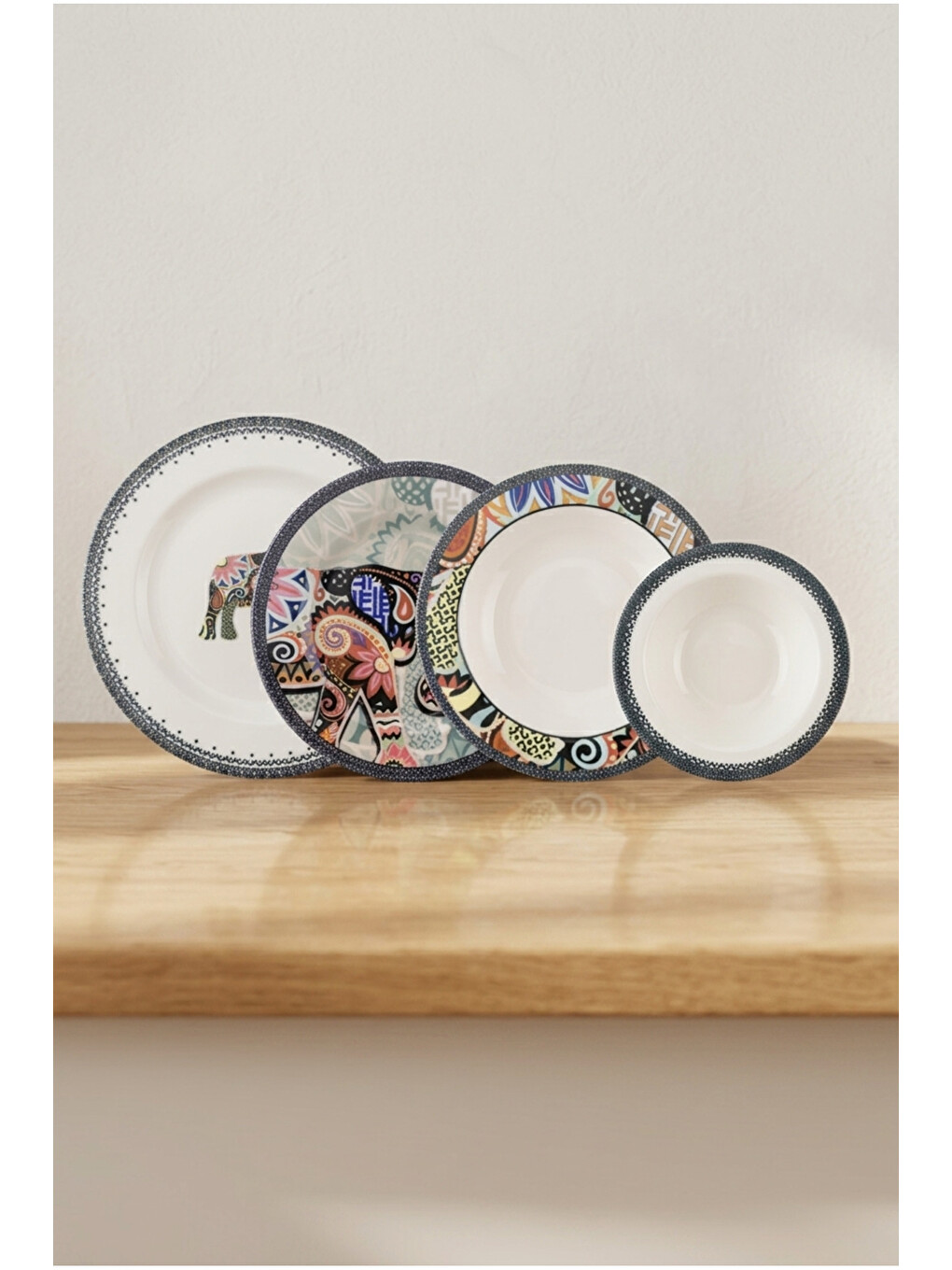Beyaz Elephant 24 Parça Yemek Takımı-5