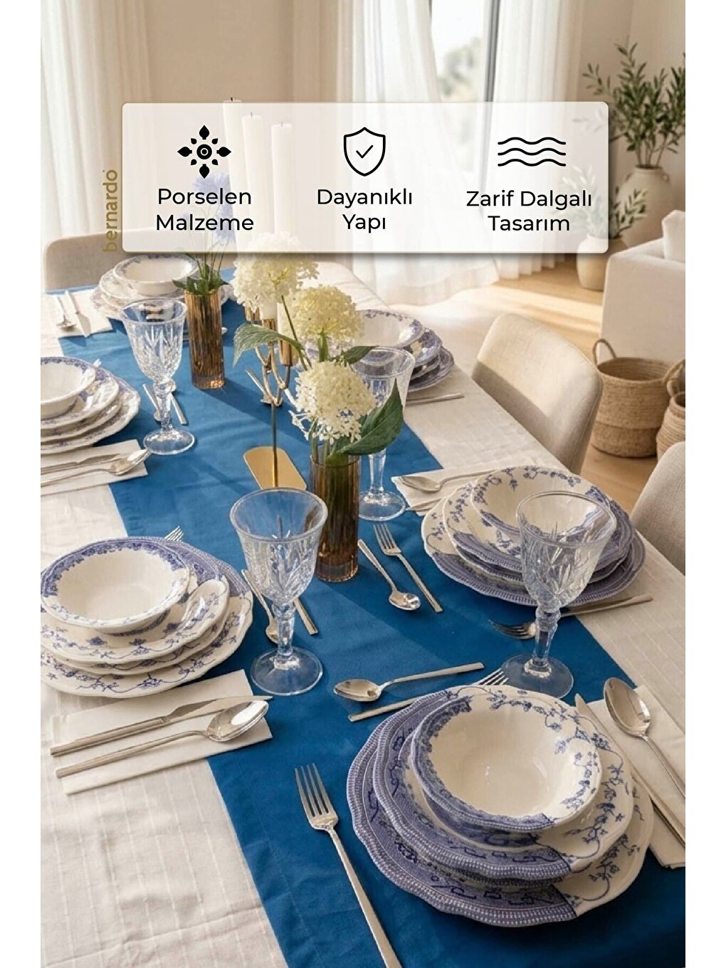 Beyaz Moon Hibrit 24 Parça Yemek Takımı-4