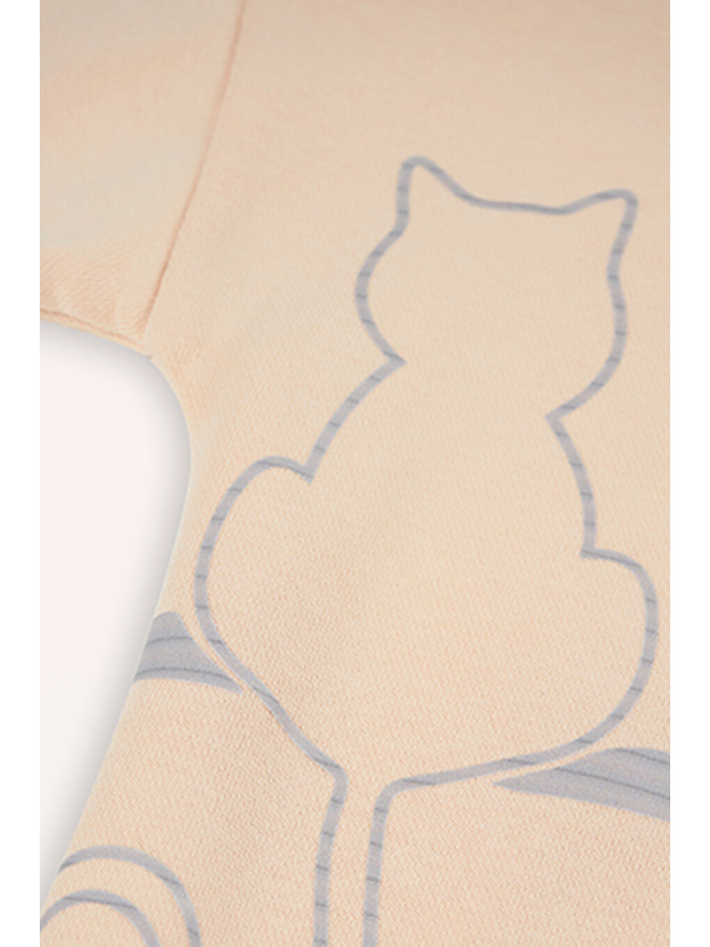 Pembe Kız Çocuk Sırtı Baskı Detaylı Somon Sweatshirt-5