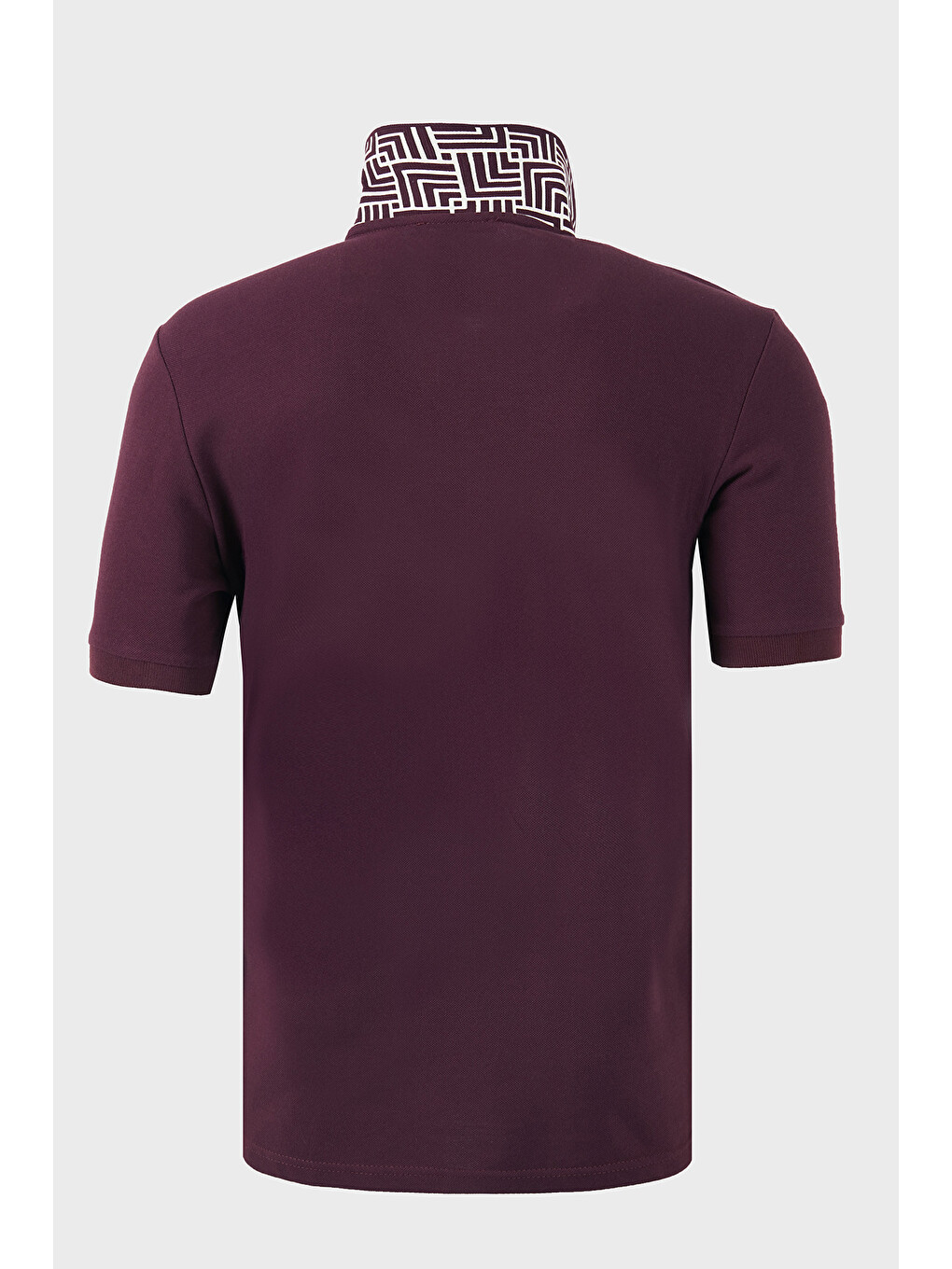 Bordo Regular Fit Fermuarlı Polo T Shirt 5904069-6