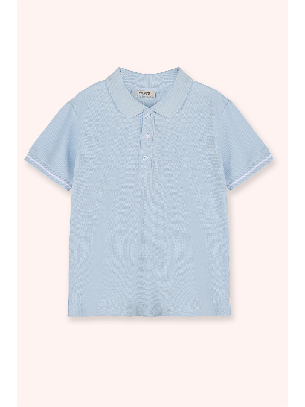 Erkek Bebek Mavi Polo Yaka Tişört