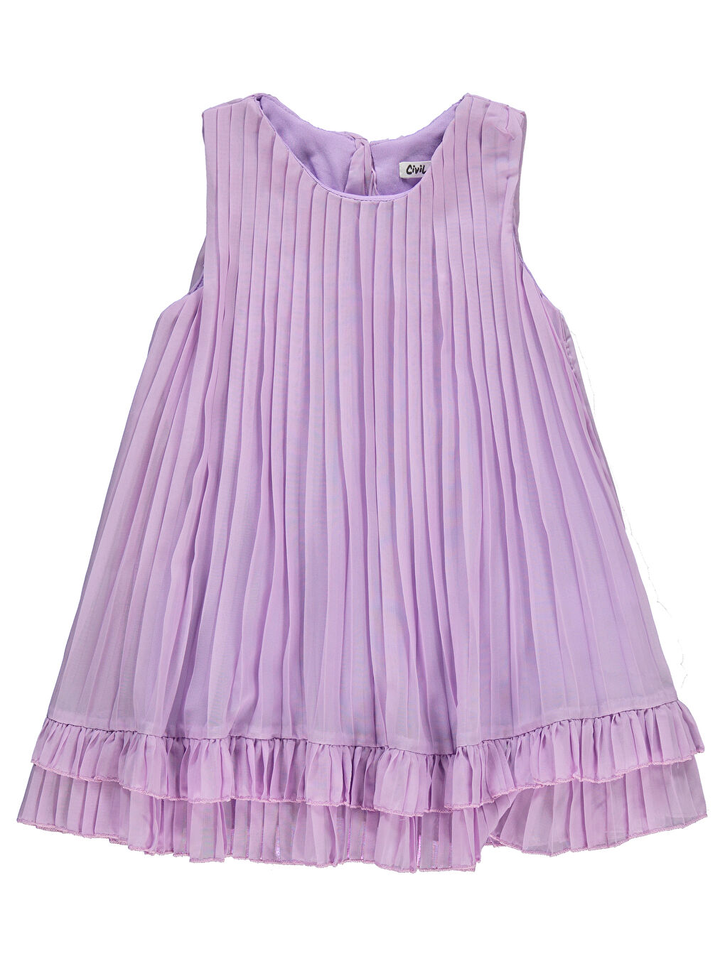 Mor Girls Kız Çocuk Elbise 2-5 Yaş Nazik Lavanta-3