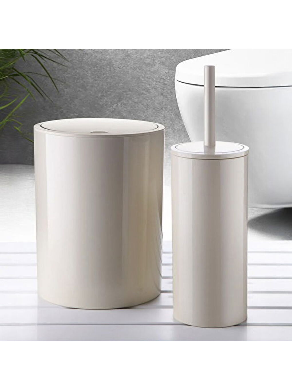 Flores 2'li Banyo Seti - Bej